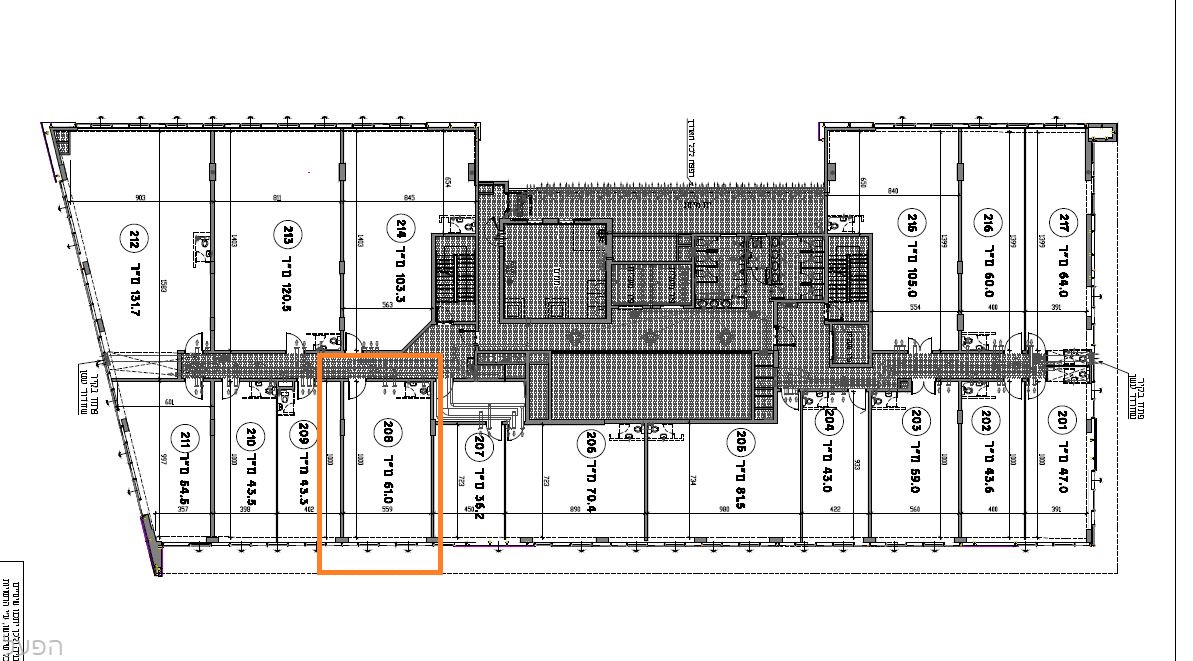 שרטוט קומה 2