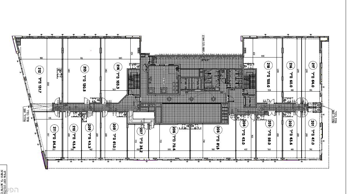 שרטוט קומה 2